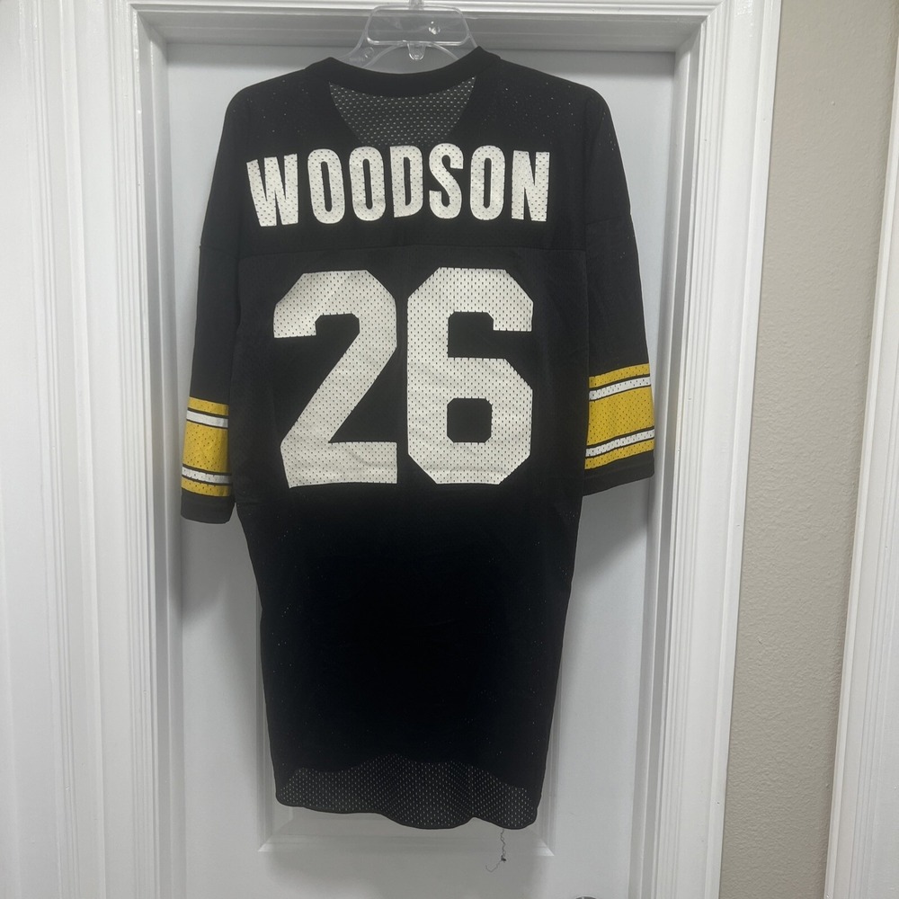 Vintage NFL Pittsburgh Steelers Champion Rod Woodson Jersey Size 48